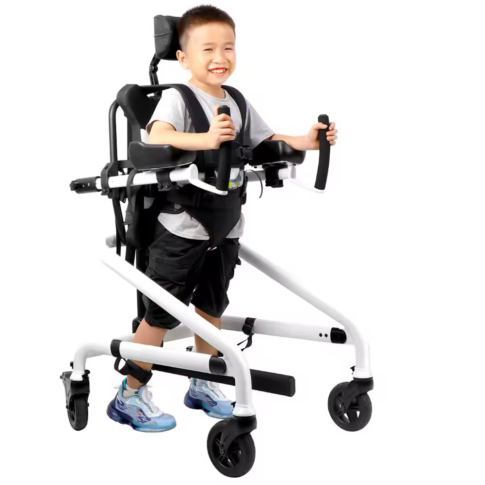 Walkers and children walker to aid child mobility.