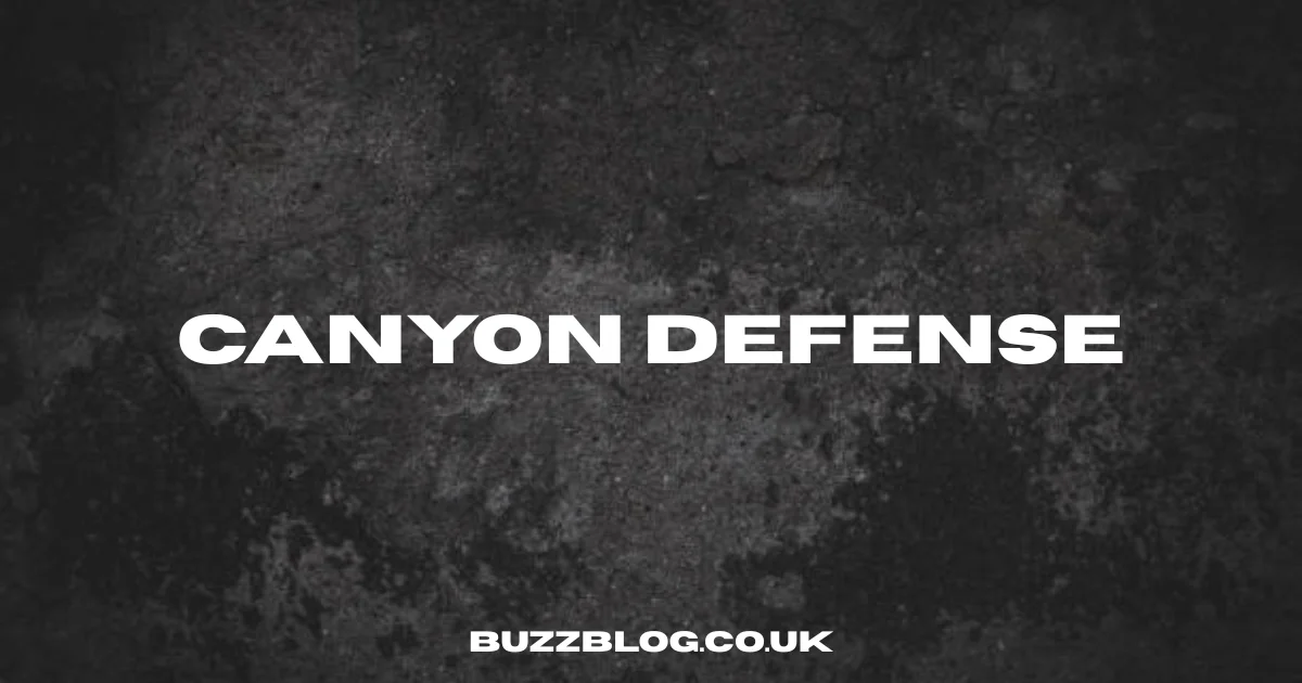 canyon defense