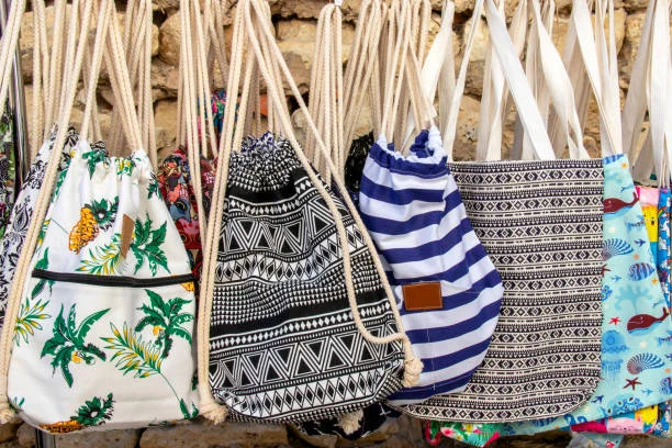 Printed drawstring bags