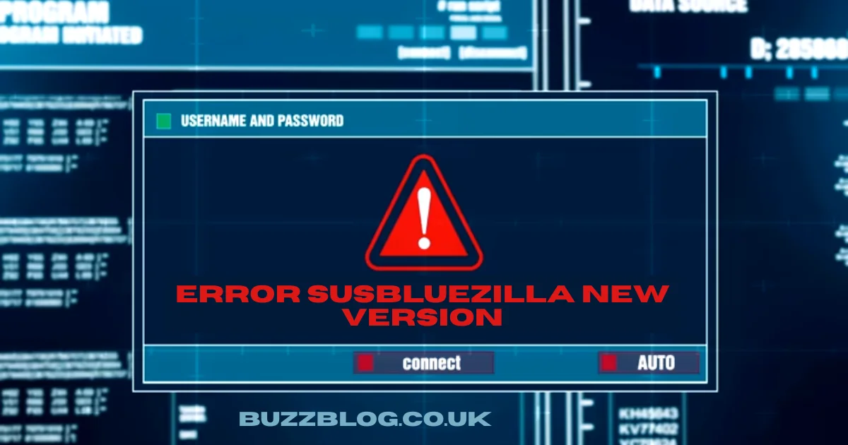 error susbluezilla new version