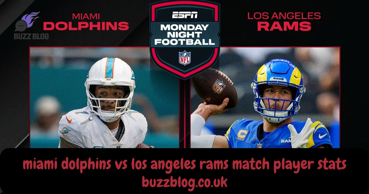 miami dolphins vs los angeles rams match player stats